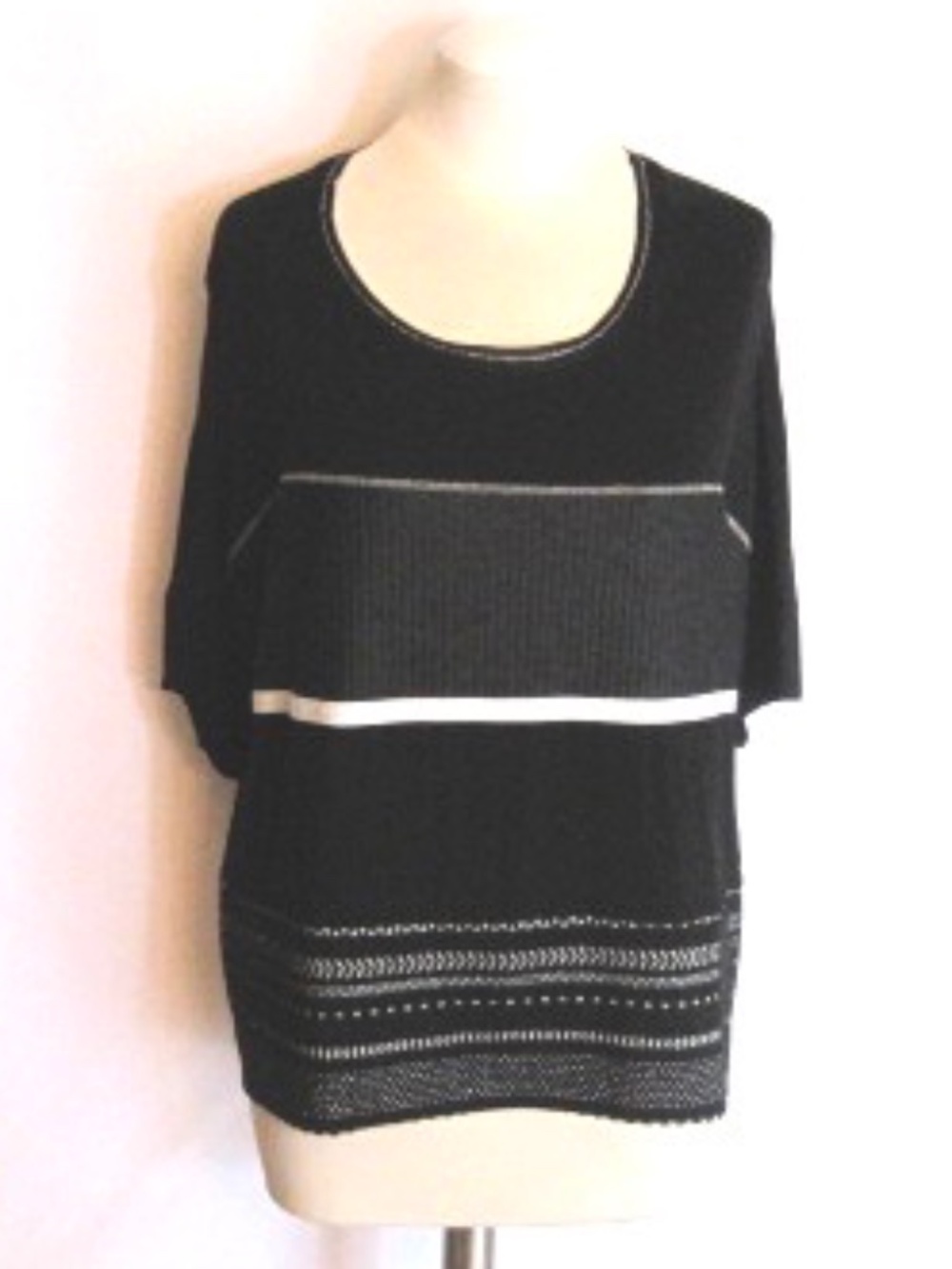 Desigual Top With Silver Thread Detail